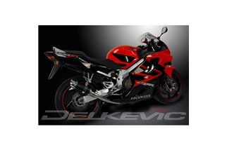 Sistema di scarico completo per Honda Cbr600F 99-00 4-1 Silenziatore tondo in carbonio da 200 mm