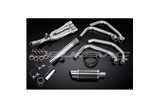 Komplette Abgasanlage für Honda Cbr600F 91-98 4-1 200 mm runder Carbon-Schalldämpfer