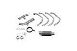 Complete exhaust system round carbon silencer 200mm suzuki gsx1250fa 2010 2016