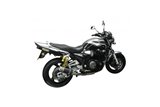 Komplette Abgasanlage rund Carbon Schalldämpfer 200 mm Yamaha XJR1300 1998 2006