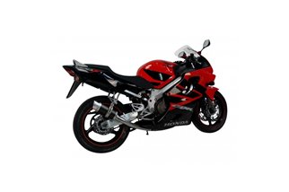 Komplette Abgasanlage runder Carbon-Schalldämpfer 200 mm Honda CBR600F 2001 2007