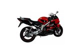 Komplette Abgasanlage runder Carbon-Schalldämpfer 200 mm Honda CBR600F 2001 2007