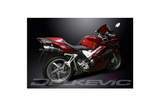 Système d'échappement complet pour Honda Vfr800 Vtec 2002-13, silencieux ronds en carbone de 200mm