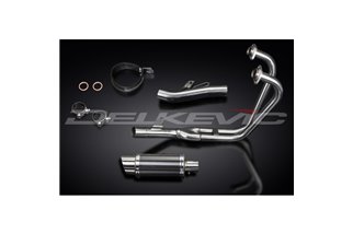 Sistema di scarico completo per Honda CB500 Sport 1994-2003 200mm Carbon Tondo Silenziatore