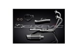 Sistema di scarico completo per Honda CB500 Sport 1994-2003 200mm Carbon Tondo Silenziatore