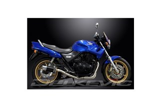 Système d'échappement complet pour Honda CB500 Sport 1994-2003, silencieux rond en carbone de 200mm