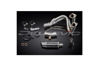 Sistema di scarico completo per Kawasaki Er6N Er6F 2012-16 Silenziatore tondo in carbonio da 200 mm