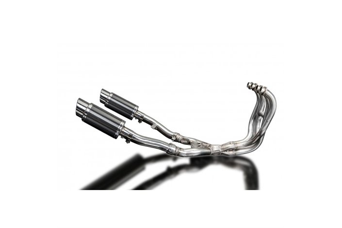 Complete exhaust system for Kawasaki Zzr400/600 1990-2009 4-2 200mm Carbon Mufflers