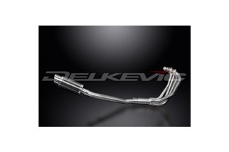 Sistema di scarico completo per Suzuki Gsx600F 97-06 4-1 Silenziatore tondo carbonio 200mm