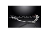 Sistema di scarico completo per Suzuki Gsx600F 97-06 4-1 Silenziatore tondo carbonio 200mm