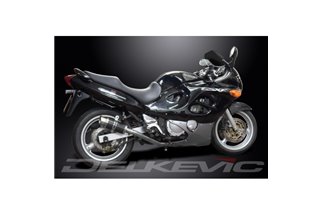 Sistema di scarico completo per Suzuki Gsx600F 97-06 4-1 Silenziatore tondo carbonio 200mm