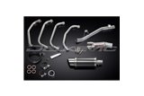 Sistema di scarico completo per Suzuki Gsf600 Bandit 95-05 Silenziatore tondo in carbonio da 200 mm