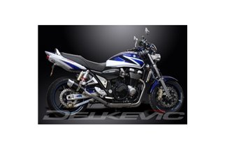 Komplette Abgasanlage für Suzuki Gsx1400 01–04 4–2, runder Carbon-Schalldämpfer, 200 mm