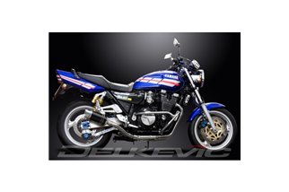 Komplette Abgasanlage für Yamaha Xjr1200 4-2 200 mm runde Carbon-Schalldämpfer