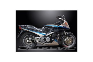 Komplette Abgasanlage für Yamaha Fj1200 3Xw 1991–96, 200 mm runde Carbon-Schalldämpfer