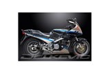 Komplette Abgasanlage für Yamaha Fj1200 3Xw 1991–96, 200 mm runde Carbon-Schalldämpfer