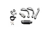 Komplette Abgasanlage runder Carbon-Schalldämpfer 200 mm Yamaha MT-07 2014 2020