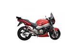 Sistema di scarico completo silenziatori rotondi di carbonio 200mm honda cb1100sf x11 1999 2002