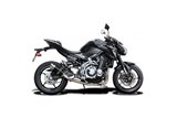 Sistema di scarico completo silenziatore rotondo in carbonio 200mm kawasaki z900 2017 2019