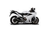 Komplette Abgasanlage 200 mm Carbon rund Honda VFR800 F 2014 2019