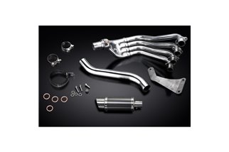 Sistema di scarico completo per Honda Cbr650F Cb650F 14-18 Silenziatore tondo carbonio 200mm