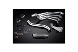 Sistema di scarico completo per Honda Cbr650F Cb650F 14-18 Silenziatore tondo carbonio 200mm