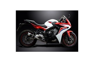 Sistema di scarico completo per Honda Cbr650F Cb650F 14-18 Silenziatore tondo carbonio 200mm