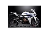 Système d'échappement complet pour Honda Cbr500R Cb500F Cb500X 13-15 200mm silencieux rond en carbone