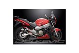 Sistema di scarico completo per Honda Cb1100Sf X11 1999-02 4-2 200mm Carbon Tondo Silenziatori