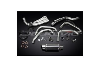 Full Exhaust System for Honda Cb600F Hornet 1998-02 200mm Carbon Round Muffler