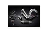 Komplette Abgasanlage für Kawasaki Z650 17-22, 200 mm runder Carbon-Schalldämpfer