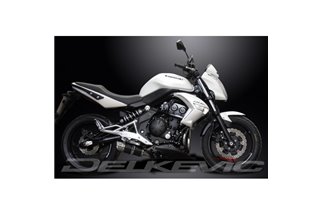 Sistema di scarico completo per Kawasaki Er6N Er6F 2006-11 Silenziatore tondo in carbonio da 200 mm