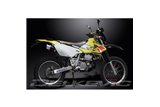 Komplette Abgasanlage für Suzuki Drz400S Drz400Sm, 200 mm runder Carbon-Schalldämpfer