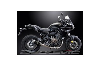 Ligne d'échappement complète pour Yamaha Tracer 700 silencieux rond carbone 200mm