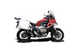 Ligne d'échappement complète silencieux rond carbone 200mm honda vfr1200x crosstourer 2012 2019