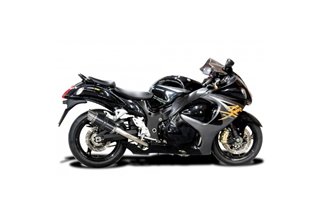 Complete exhaust system 200mm in round carbon suzuki gsx1300r hayabusa 2008 2019