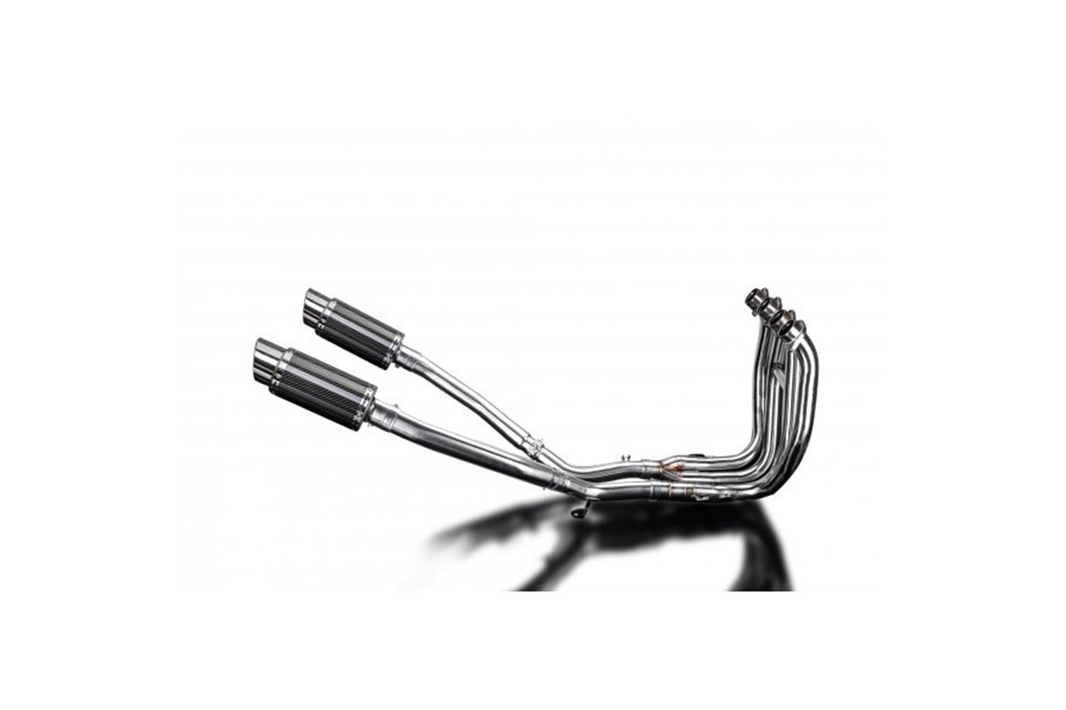 Complete exhaust system 200mm in round carbon suzuki gsx1300r hayabusa 2008 2019