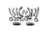 Complete exhaust system 200mm in round carbon suzuki gsx1300r hayabusa 2008 2019