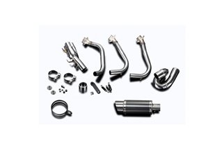 Sistema di scarico completo 200mm rotondo carbonio triumph street triple 765rs 2017 2020