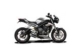 Komplette Abgasanlage 200 mm rund Carbon Triumph Street Triple 765RS 2017 2020