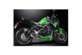 Sistema di scarico completo silenziatore rotondo in carbonio 200mm kawasaki z900 2020 2021