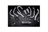 Sistema di scarico completo per Honda Vfr1200X 12-19 Decat Full 4-1 Silenziatore tondo in carbonio da 200 mm