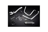 Sistema di scarico completo per Honda Nt650V Deauville 98-05 Silenziatore tondo in carbonio da 200 mm