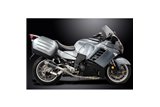 Sistema di scarico completo per Kawasaki Gtr1400 07-20 Silenziatore Carbonio Tondo 200mm