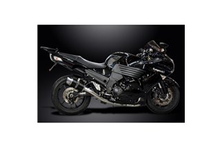 Komplette Abgasanlage für Kawasaki Zzr1400 08–11 4–1, runder 200-mm-Carbon-Schalldämpfer