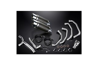 Complete Exhaust System for Kawasaki Zzr1100 Gpz1100S 4-2 Mufflers 200mm Carbon Round