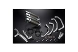 Complete Exhaust System for Kawasaki Zzr1100 Gpz1100S 4-2 Mufflers 200mm Carbon Round