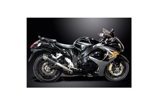 Sistema di scarico completo per Suzuki Gsx1300R Hayabusa 08-20 4-2 Silenziatori tondi in carbonio da 200 mm