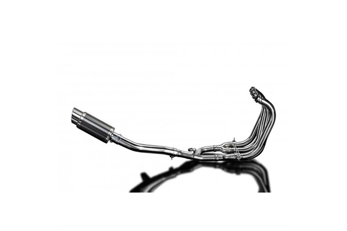 Komplette Abgasanlage für Suzuki Gsx1400 2006–2007 4–1, 200 mm runder Carbon-Schalldämpfer