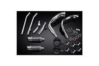 Système d'échappement complet pour Suzuki Gsx1300R Hayabusa 99-07 Decat 4-2 200 mm rond carbone